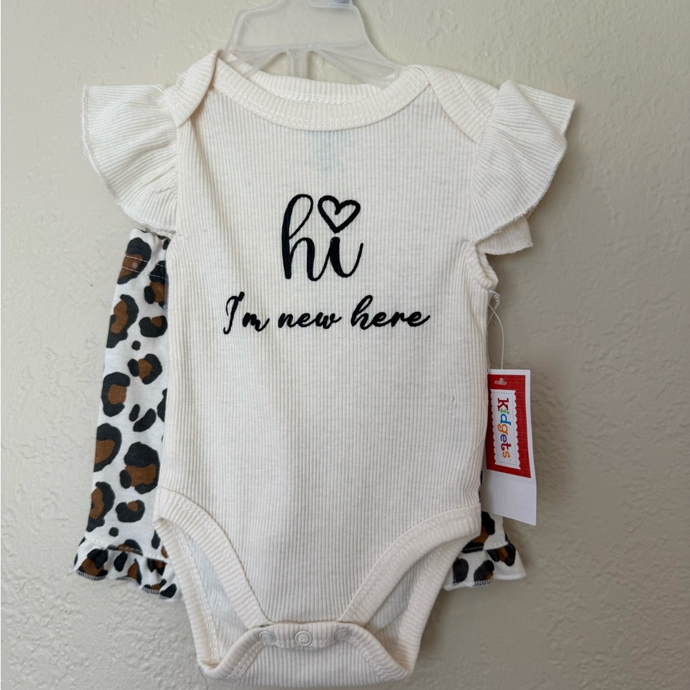 Kidgets Cream and Black Kids Matching Set